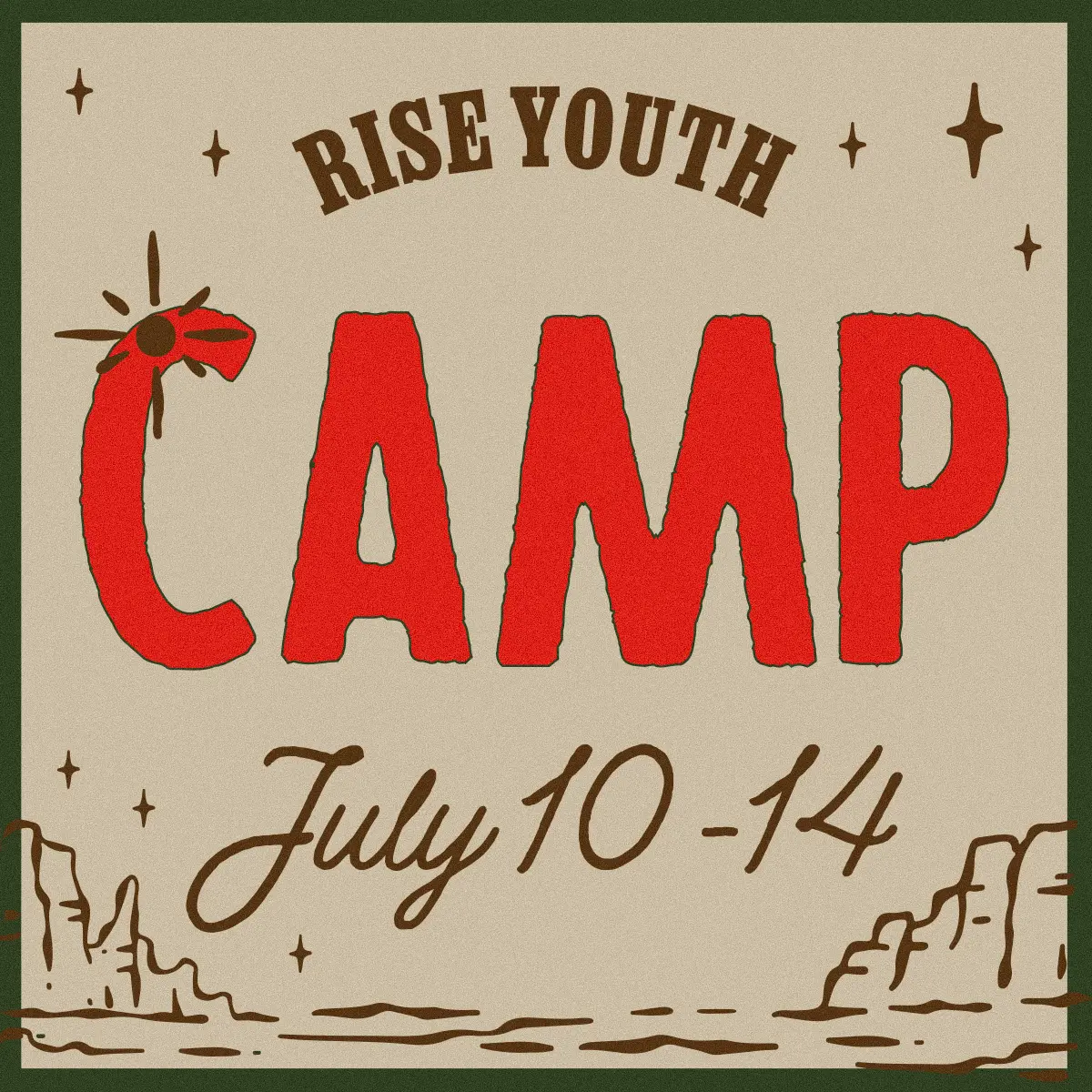 Rise Youth Summer Camp Graphic